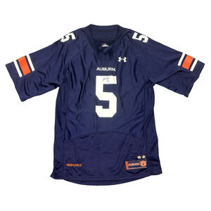 SIGNED! Auburn Tigers Jake Holland #5 Men's Large Loose Under Armour Heat Gear